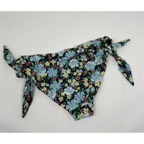 MAJE Paris Bikini Bottom Womens 1 Small S Blue Floral NEW $145 Side-Tie TRACY - Picture 7 of 11